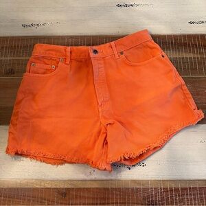 ✨ Moda Int | orange denim shorts